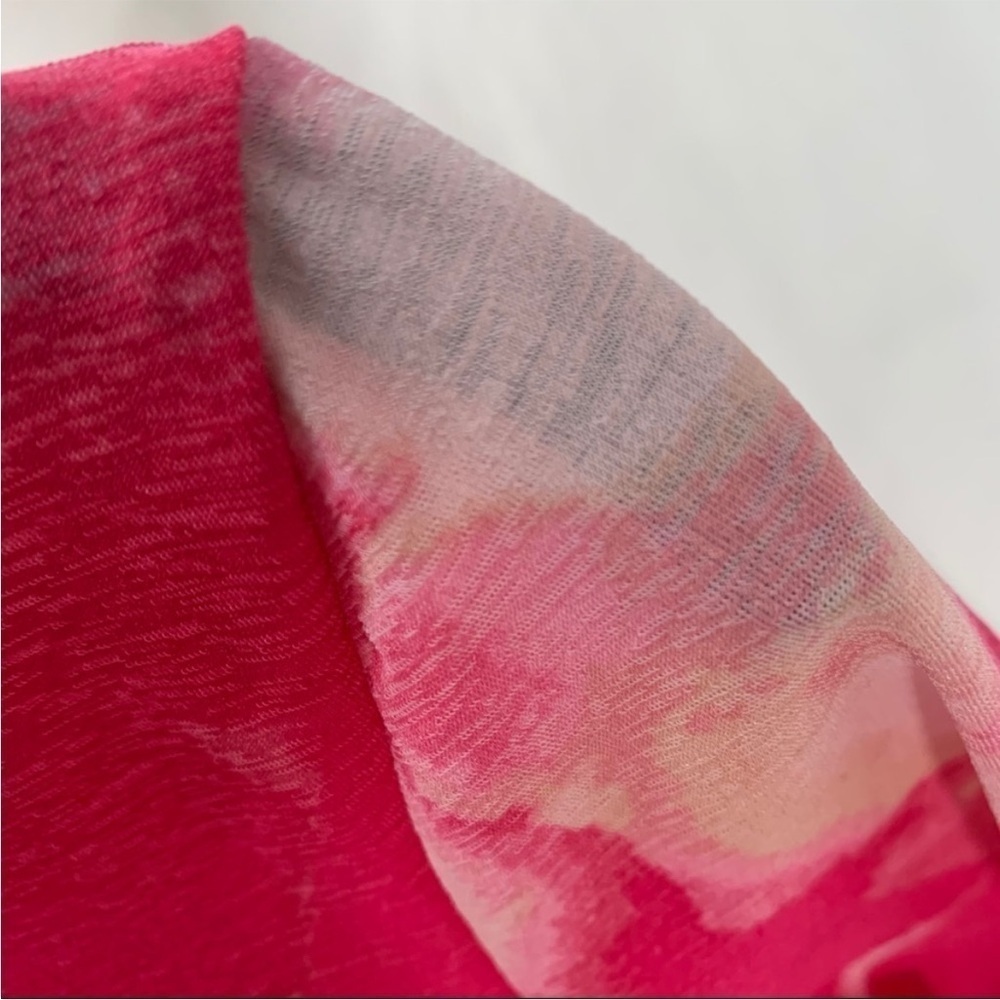 Nine West Tie-Dye Pink Cloudwash Mockneck Long Sleeve Sz S NWT - Picture 4 of 10
